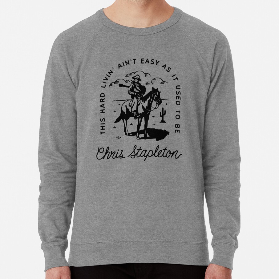ssrcolightweight sweatshirtmensheather grey lightweight raglan sweatshirtfrontsquare productx1000 bgf8f8f8 2 - Chris Stapleton Merch